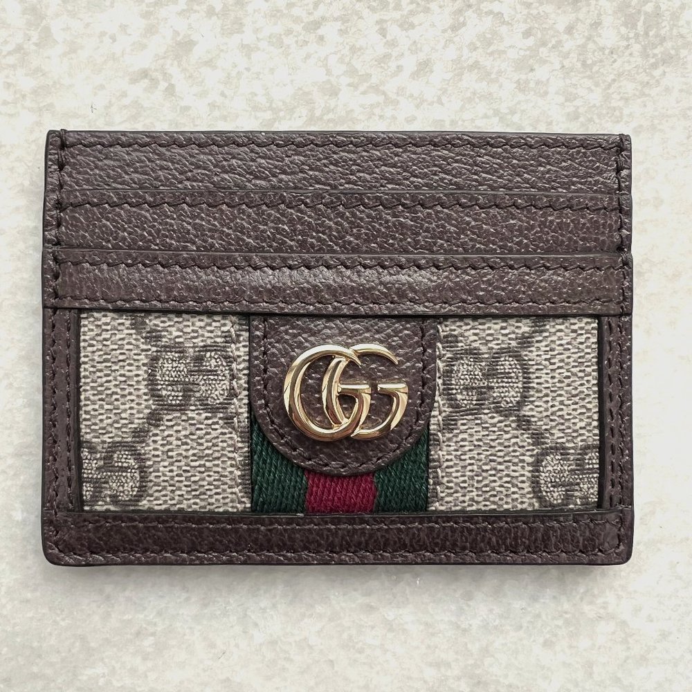 New Gucci Ophidia GG card holder